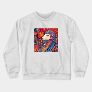 Shawn the Colorful and Psychedelic Sheep Crewneck Sweatshirt